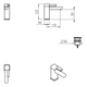 Griferia de lavatorio Monocomando Hidromet One Block skin 3501sk