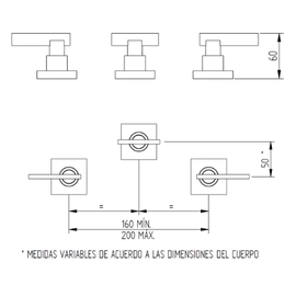 Griferia de bidet Robinet Baires cromo68211501
