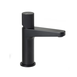 Griferia Peirano  lavatorio monoc bajo fabric black 60-200N