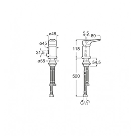 Roca Atlas Bidet Monocomando