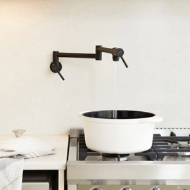 Griferia de cocina Peirano Marbella rebatible p/ollas Black 52-121N