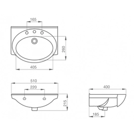 Roca Encimera 500 Mahler 1 Aguj. Bco