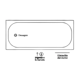 Hidromasaje Ferrum 150x70x40 atuel 15 base 6 jets H-ATU-15-06-B-D