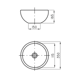 Bacha de lavatorio Ferrum persis roja PRS-BH-022-RO