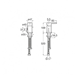 Roca Naia Bidet LL MO-CR