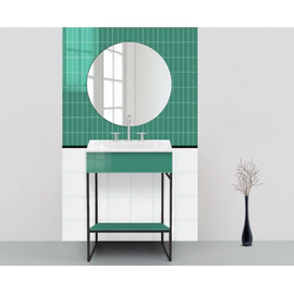 STAMPATO MALLAS (30x30) TIPO SUBWAY ESMERALDA LISO