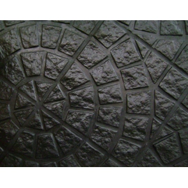 Piso de cemento Lanik Adoquinado Circ grande negro 1401