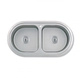 Bacha de cocina Mi Pileta encastrable doble 502E