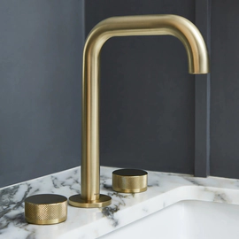 Grifería de lavatorio Peirano fabric gold 60-100G