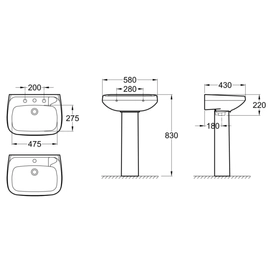 Columna monaco blanco Roca