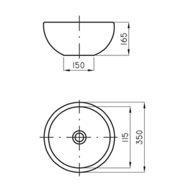 Bacha de baño Ferrum persis granate PRS-BH-022-GN