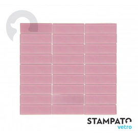 STAMPATO MALLAS (30x30)TIPO SUBWAY ROSA LISO