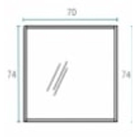 Espejo de baño Schneider Aqua 70 Bco Texturado