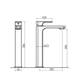 Monocomando lavatorio Andez Alto Nice cr 180.50