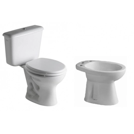 Juego Baño Ferrum Andina Inodoro Largo Bidet Deposito dual