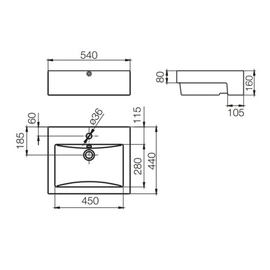 Bacha de Baño Ferrum Dongio bca DON-BH-082-BL
