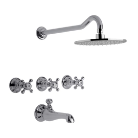 Griferia Baño Fv Vermont 83 cruz Lavatorio Bidet Ducha