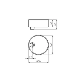 Bacha Baño Ferrum Tori L244 B TOR-BH-047-BL