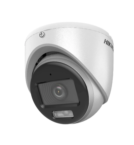 DS-2CE70KF0T-LMFS - Domo TurboHD 5MP(3K) ColorVu.Microfono. Metalico. Exterior.