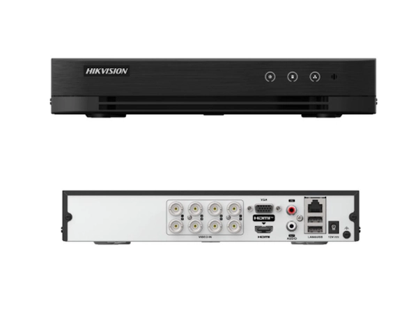 DS-7208HGHI-M1/T(STD) DVR 8CH + 2 IP. Hasta 2MP. Audio Todos los Canales. Detec.