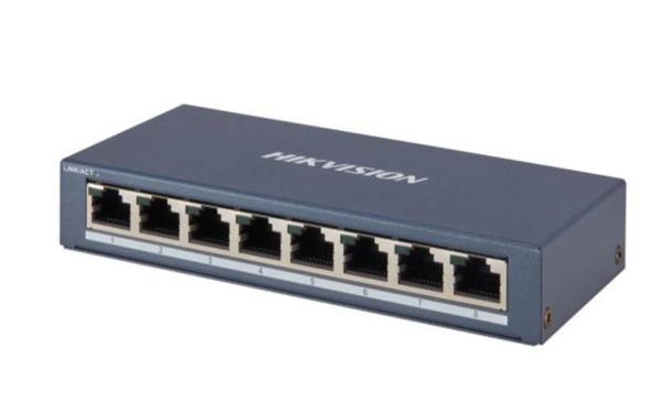 DS-3E0508-E(B) - Switch 8 Puertos Gigabit. Metálico.