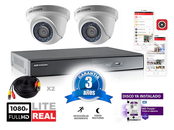 Kit Turbo 7216hghi + 2 56d0t cable20m + Disco1tb