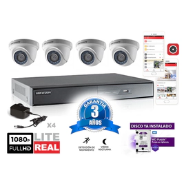Kit Turbo 7204hghi + 4 56d0t Fuente + Disco1tb