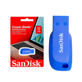 Pendrive USB Sandisk SDCZ50C-032G-B35BE Cruzer Blade 32GB Azul