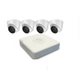Kit IP NVR 7108 + 4 Cámaras 1323 + Fuente + Disco - Hikvision