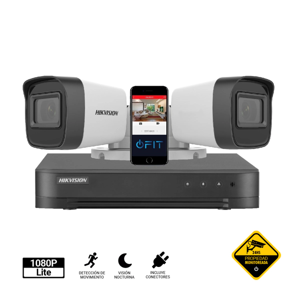 Kit Turbo 7208hghi + 2 16c0t p Cable cctv