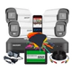 KIT HIKVISION DVR 8CH + 4 ColorVu + Disco 480SSD + CABLE