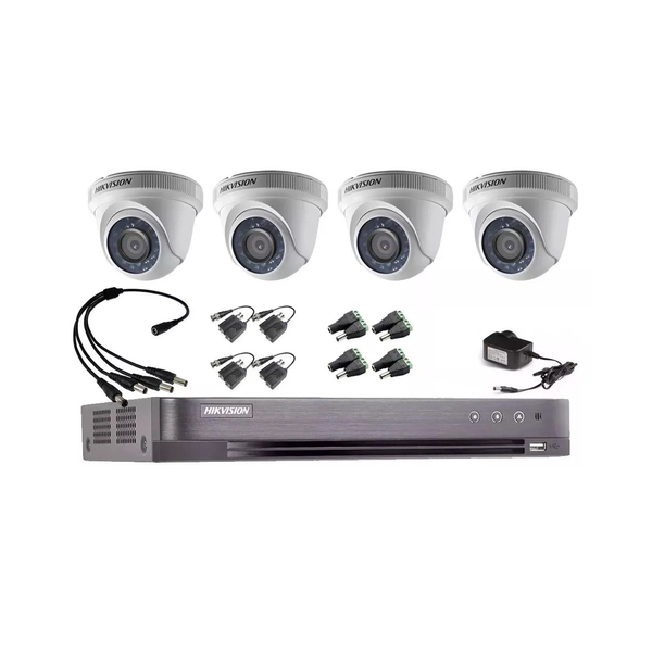 Kit Hikvision Dvr 7216 Full 1080 + 4 Domos