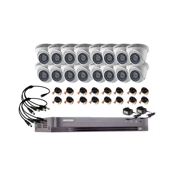 Kit 7216hqhi + 16 56d0t + Cable cctv