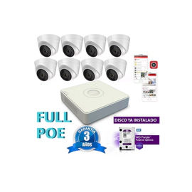 Kit Full Poe Ip 7108 + 8 1323 + Disco