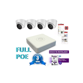 Kit Full Poe Ip 7108 + 4 1323 + Disco