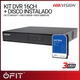 KIT HIKVISION DVR 16CH + Disco 500GB
