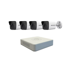 Kit IP NVR 7104 + 4 Cámaras 1023 Full PoE - Hikvision