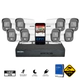 KIT HIKVISION DVR 8CH + 8 bullet Colorvu + Disco 500GB + Conec