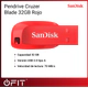 Pendrive USB Sandisk SDCZ50-032G-G35R Cruzer Blade 32GB Rojo