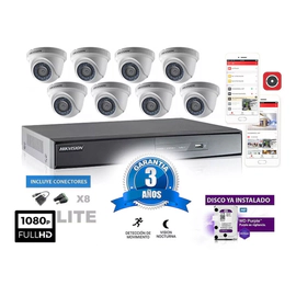 Kit Turbo 7208hghi + 8 56c0t Conectores + Disco