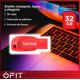 Pendrive USB Sandisk SDCZ50-032G-G35R Cruzer Blade 32GB Rojo