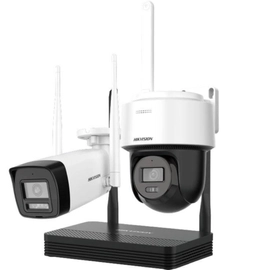 NKS422W02H Kit Wi-Fi Easy Link 4Ch + 1 Bullet 4MP Exterior + 1 Domo 2MP Exterior
