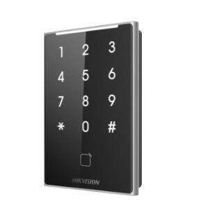 Lector de Tarjetas Esclavo - DS-K1109DKB - Hikvision - Mifare - Teclado - RS-485