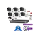 Kit Ip 7616 + 6 1023 + Fuente + Disco