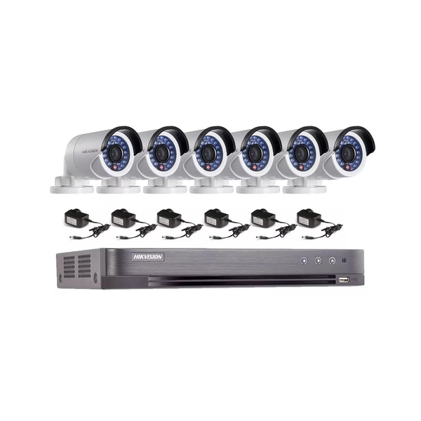 Kit 7216hqhi + 6 16d0t + Fuentes