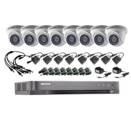 Kit 7216hqhi + 8 56d0t + conectores