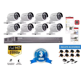 Kit Turbo 7208hqhi + 8 16d0t p Cable cctv