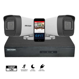 Kit Turbo 7208hqhi + 2 16d0t p conectores