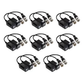 Kit x8 - Par de Balun - CCTV HD Turbo - AHD/CVI/TVI
