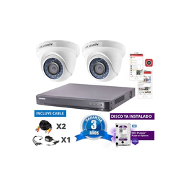 Kit Turbo 7216hqhi + 2 56d0t + Disco + Cable20m